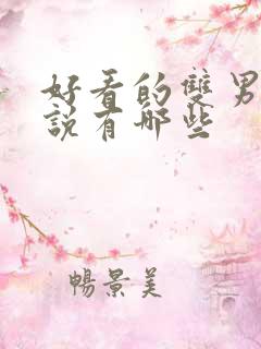 好看的双男主小说有哪些