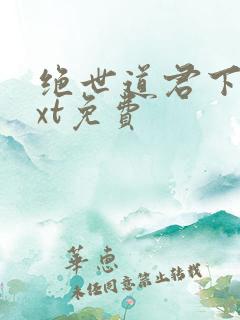 绝世道君下载txt免费