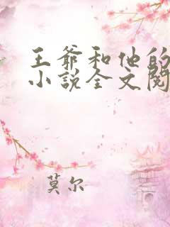 王爷和他的后宫小说全文阅读