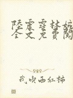 陆震霆林婉小说全文免费阅读最新章节列表