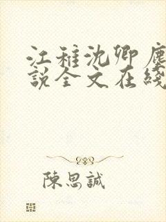 江稚沈卿尘的小说全文在线阅读无弹窗