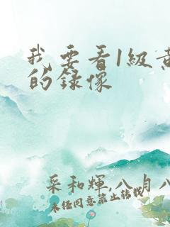 我要看1级黄色的录像