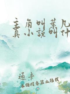 主角叫叶凡的修真小说叫什么名字