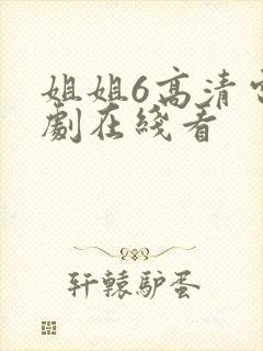 姐姐6高清电视剧在线看