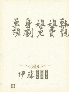 单身姐姐韩剧电视剧免费观看中文版