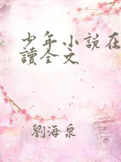 少年小说在线阅读全文