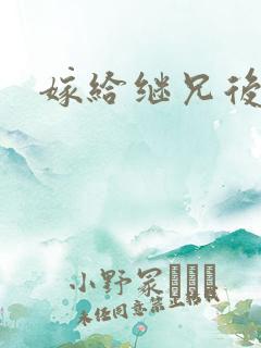 嫁给继兄后小说