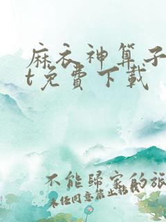 麻衣神算子txt免费下载