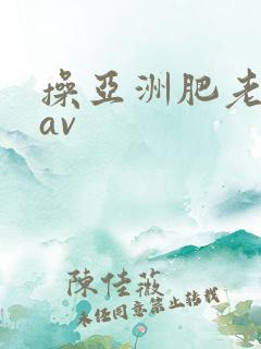 操亚洲肥老熟女av