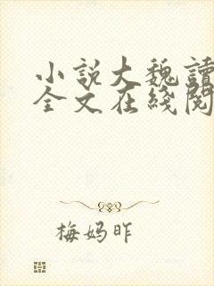 小说大魏读书人全文在线阅读