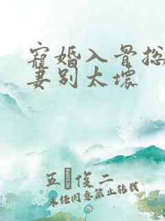 宠婚入骨总裁撩妻别太坏