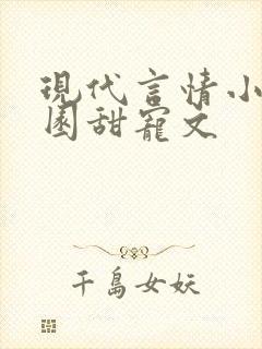 现代言情小说校园甜宠文