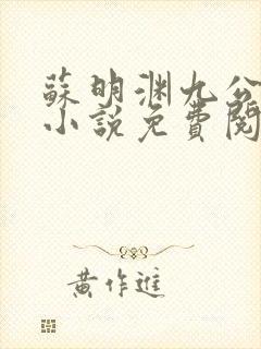 苏明渊九公主的小说免费阅读全文