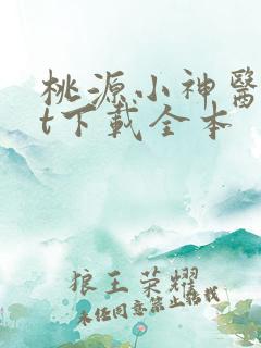 桃源小神医txt下载全本