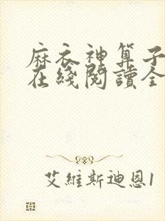 麻衣神算子小说在线阅读全文免费
