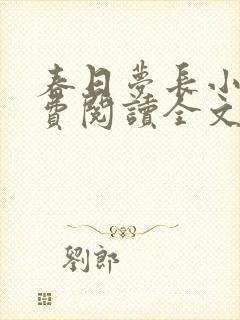 春日梦长小说免费阅读全文