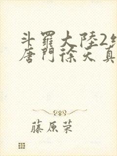 斗罗大陆2绝世唐门徐天真