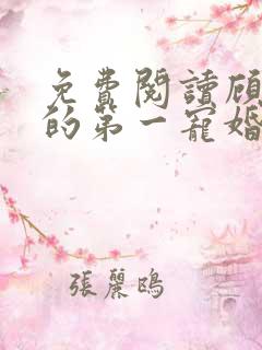 免费阅读顾先生的第一宠婚小说