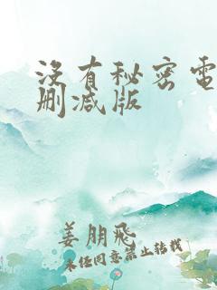 没有秘密电影无删减版