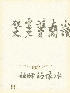 破云淮上小说全文免费阅读