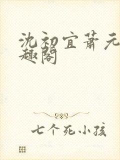 沈初宜萧元宸笔趣阁