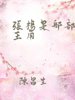 张杨是哪部小说主角