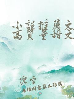 小说推荐文笔好高质量甜文