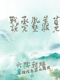 战承胤叶苜苜小说完整版免费看