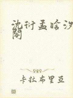 沈衍孟晗汐笔趣阁