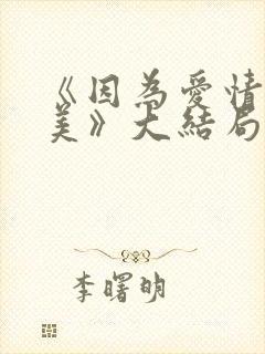 《因为爱情有多美》大结局