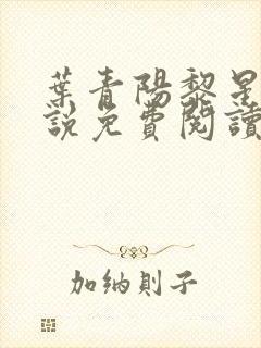 叶青阳黎星若小说免费阅读