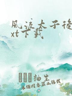风流太子后宫txt下载