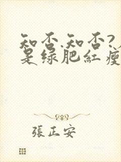 知否.知否?应是绿肥红瘦在线观看