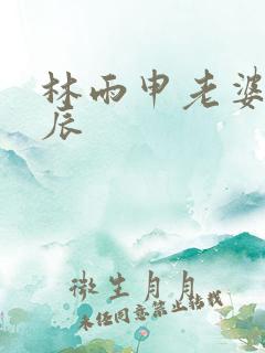 林雨申老婆杨雨辰