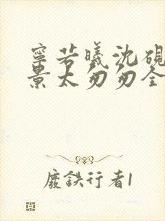 宁若曦沈砚舟盛景太匆匆全文在线阅读
