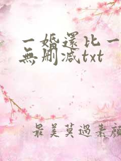 一婚还比一婚高无删减txt