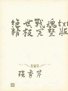绝世战魂txt精校完整版