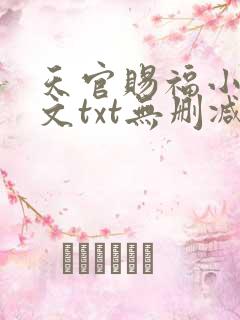 天官赐福小说全文txt无删减下载