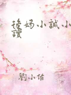 后妈小诚小说阅读