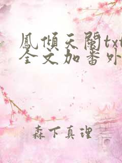 凤倾天阑txt全文加番外