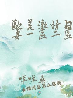 欧美激情日韩人妻一区二区