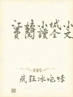 江姨小城小城免费阅读全文最新章节