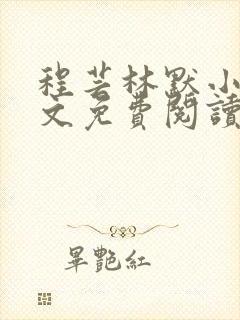 程芸林默小说全文免费阅读