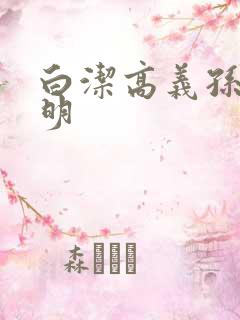 白洁高义孙倩李明