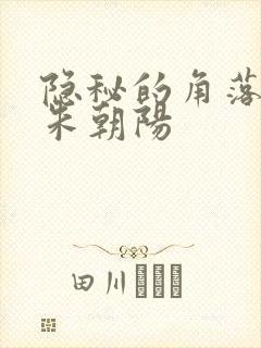 隐秘的角落原著朱朝阳