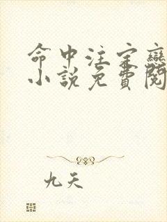 命中注定恋上你小说免费阅读