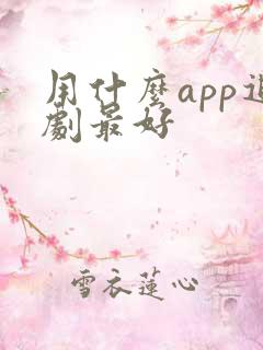 用什么app追剧最好
