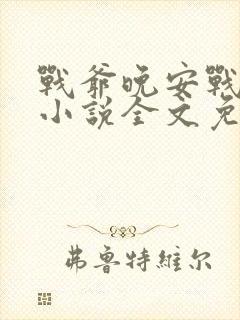 战爷晚安战时晏小说全文免费阅读完整版