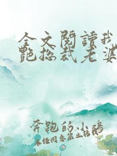 全文阅读我的冷艳总裁老婆