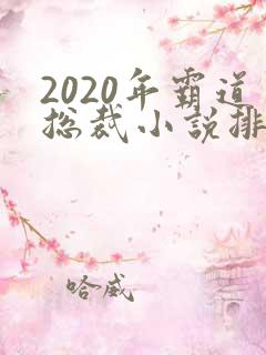 2020年霸道总裁小说排行榜